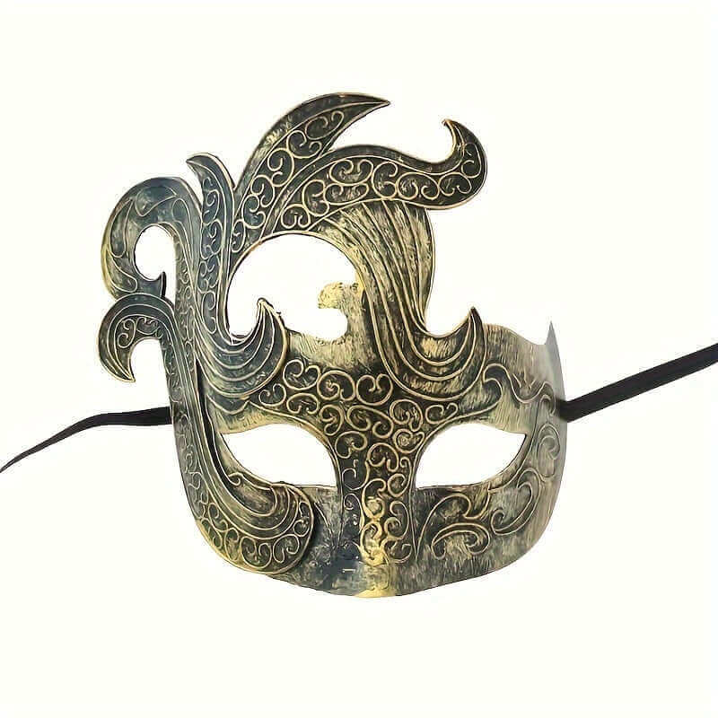 RaveFather Masquerade Roman Style Mask with intricate carvings for creating RaveMagic and adding mystique to festivals.