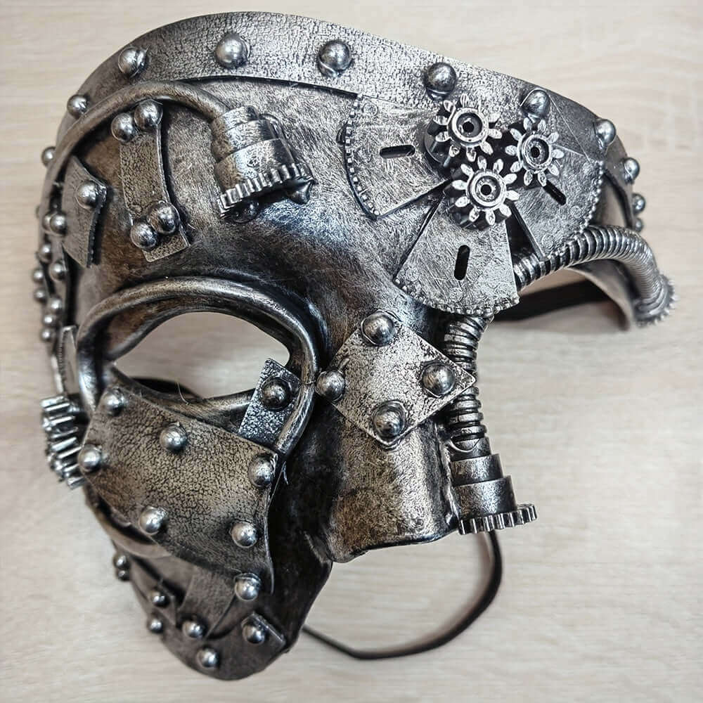 Leather Steampunk Mask – Side View