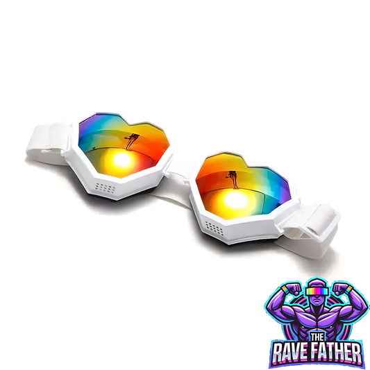 Vibrant Rave Lover Specs with multicolored lenses