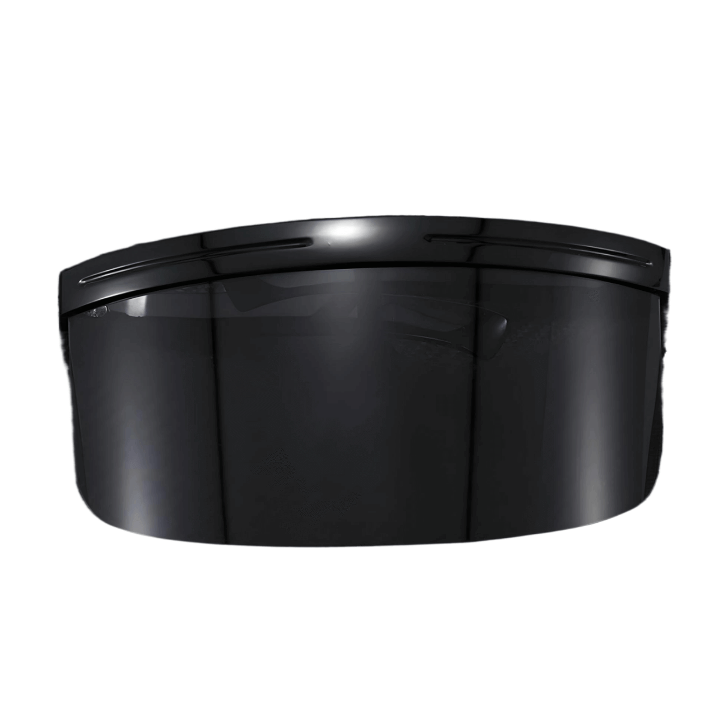 RaveFather Oversized Rave Visor in black, ideal for standout festival style with bold mix of fashion and sun protection