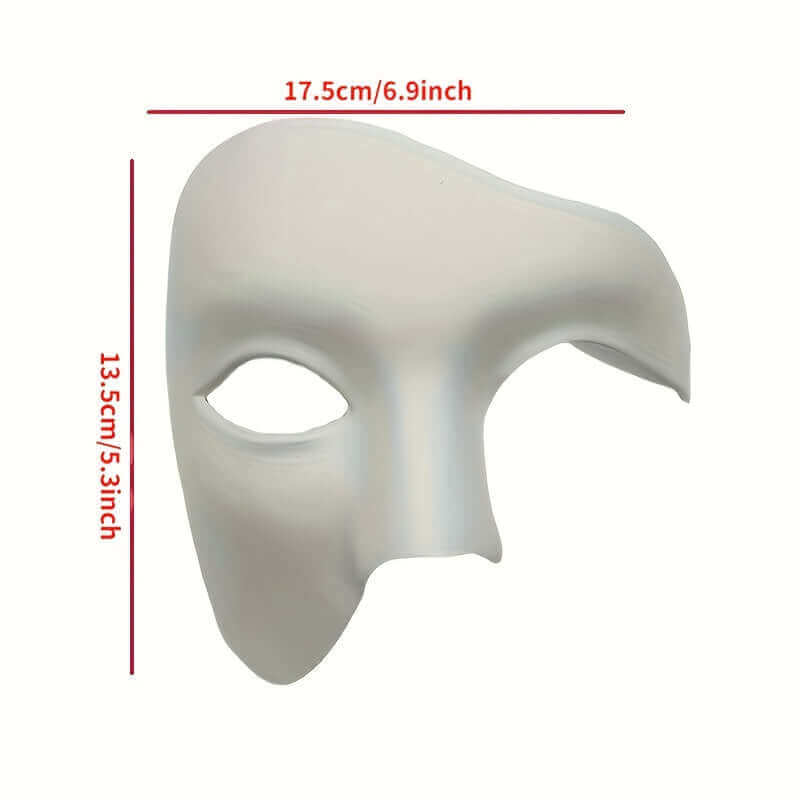 RaveFather Mardi Gras Mask – Elegant white mask designed for festival magic.