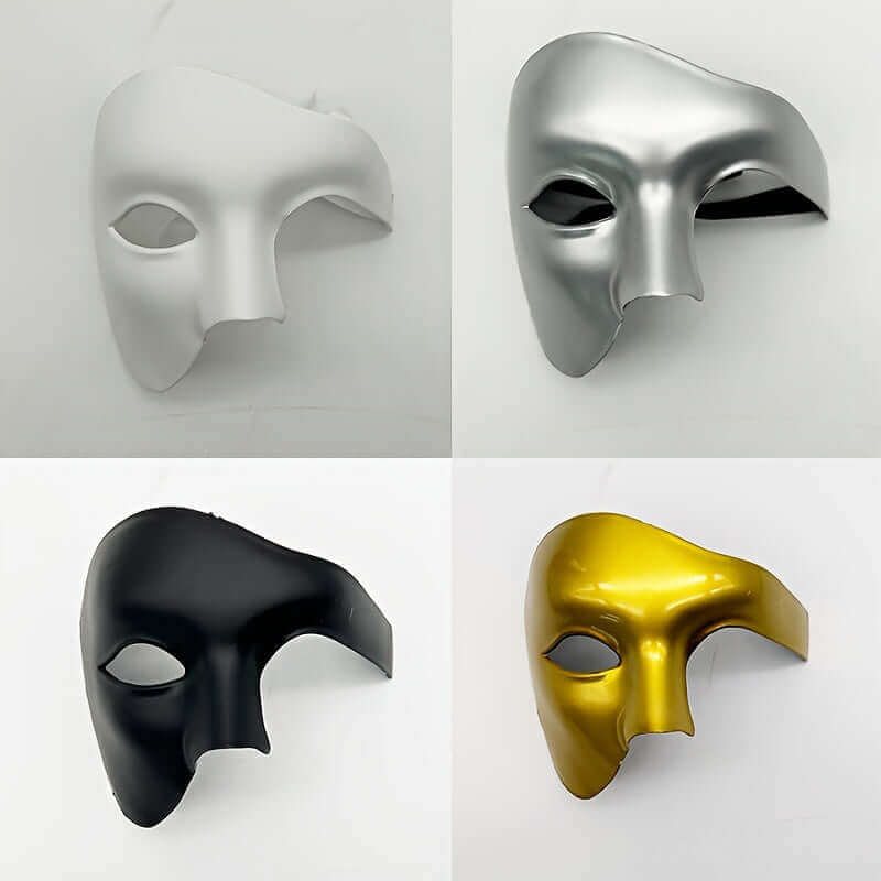 RaveFather Mardi Gras Mask – Festival magic with vibrant silver and gold masks.