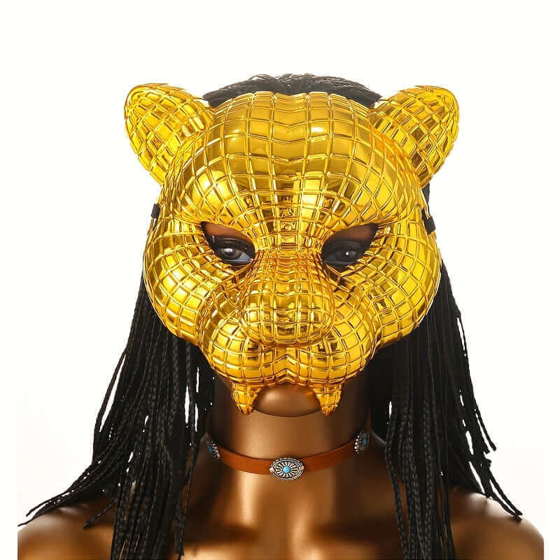 Gold Leopard Rave Mask – RaveFather