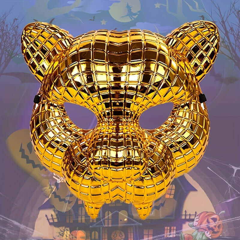 Festival Gold Leopard Mask – RaveFather